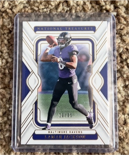 2024 Panini National Treasures #16 Lamar Jackson — front