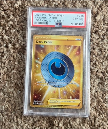 2022 Pokémon SWSH #216 Dark Patch — front