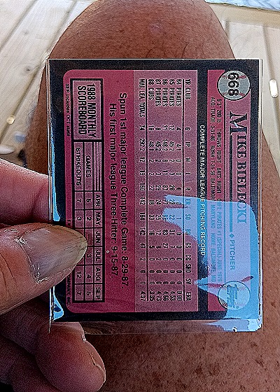 1989 Topps #668 Mike Bielecki — back