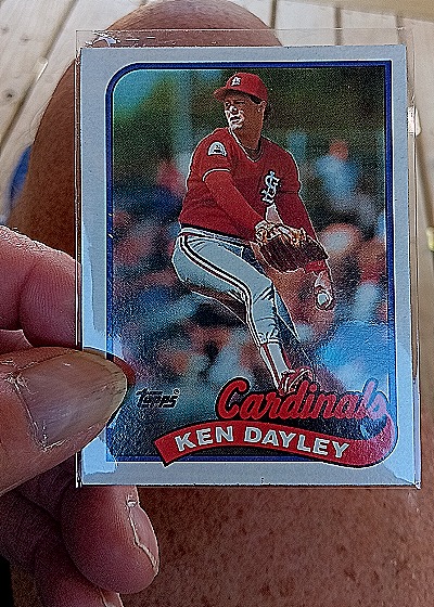 1989 Topps #409 Ken Dayley — back