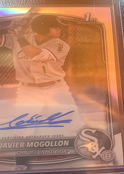 2025 Bowman Chrome 1st Bowman #CPA-JMO Javier Mogollon — front