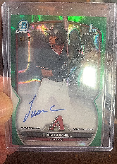2023 Bowman Chrome #CDA-JCL Juan Corniel — front