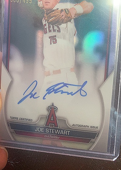 2023 Bowman Chrome #CDA-JST Joe Stewart — front