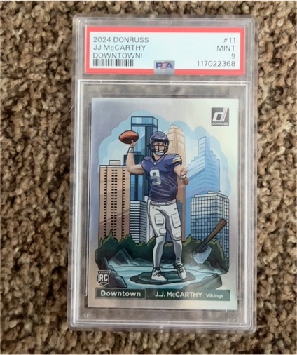 2024 Donruss Downtown! #11 JJ McCarthy — front