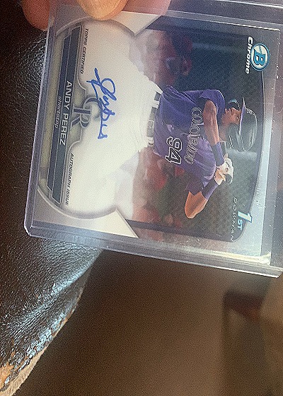 2024 Bowman Chrome #1st Andy Perez — front