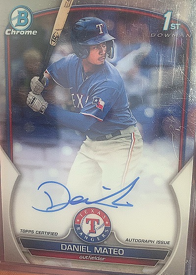 2023 Bowman Chrome #CPA-DMO Daniel Mateo — front