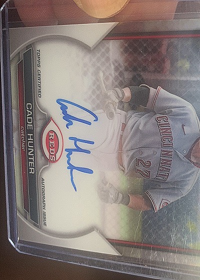 2023 Topps Bowman Chrome Draft #CPA-CH Cade Hunter — front