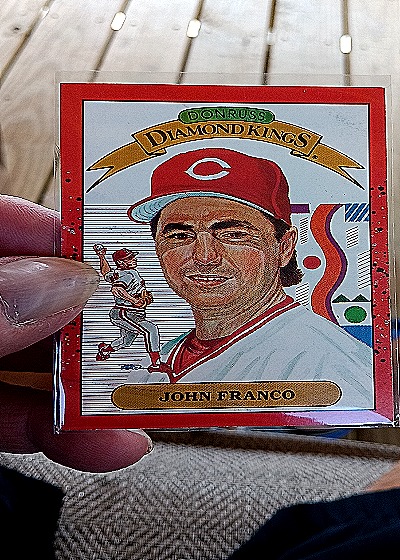 1990 Donruss Diamond Kings #14 John Franco — front