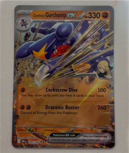 2022 Pokémon TCG SV10: Destined Rivals #104 Cynthia's Garchomp ex — front