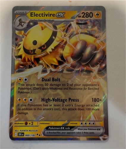2022 Pokémon SV10: Destined Rivals #069 Electivire EX — front