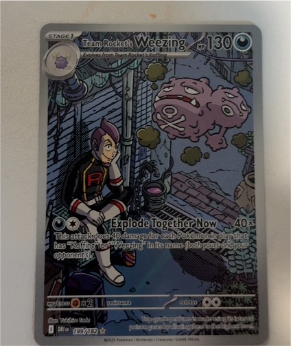 2023 Pokemon SV10: Destined Rivals #199 Team Rocket's Weezing — front
