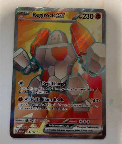 2025 Pokémon Sv10: Destined Rivals #214 Regirock ex — front