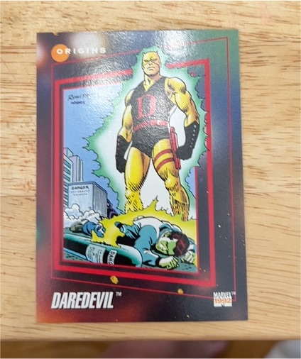 1992 Impel Marvel Origins #168 Daredevil — front