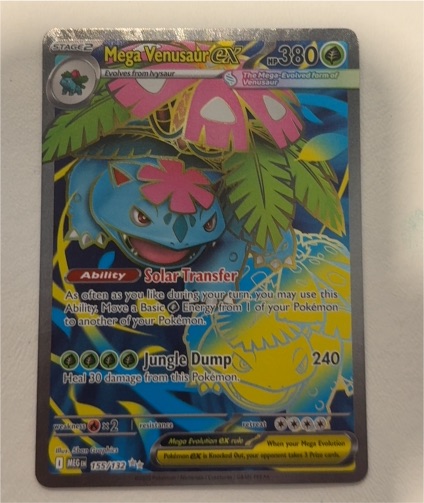 2021 Pokémon TCG Mega Venusaur EX 155/132 — front