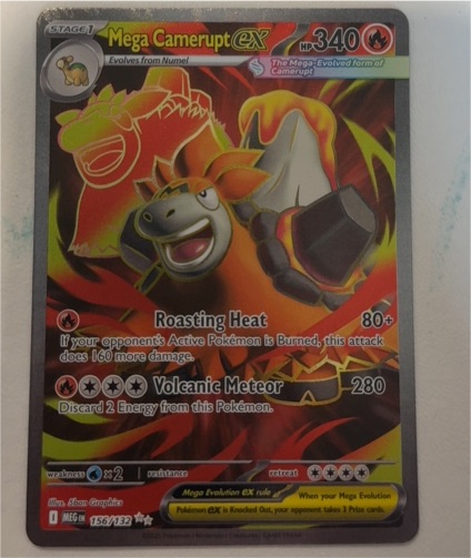2025 Pokémon Mega Evolutions #156 Mega Camerupt ex — front