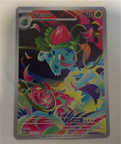 2025 Pokémon #134 Ivysaur Mega Evolution Illustration Rare — front