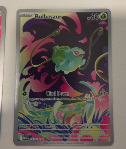 2025 Pokémon Mega Evolutions #133 Bulbasaur Illustration Rare — front