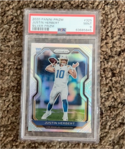 2020 Panini Prizm #325 Justin Herbert — front