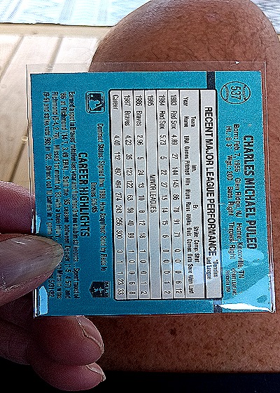 1988 Donruss #537 Charlie Puleo — back