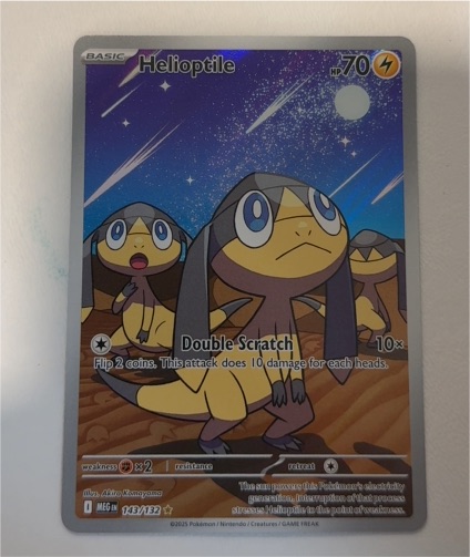 2025 Pokémon TCG Mega Evolution #143 Helioptile Illustration Rare — front