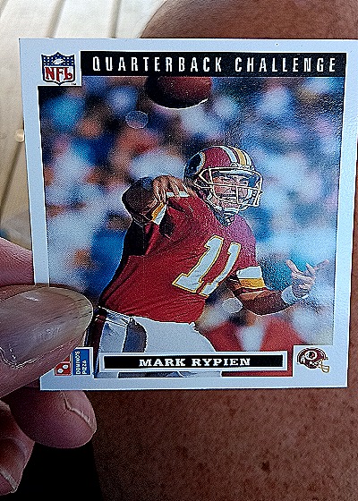 1991 Upper Deck Domino's Pizza Quarterback Challenge #31 Mark Rypien — front