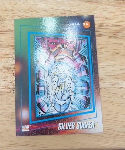 1992 Impel Marvel Universe Series 3 #163 Silver Surfer Origins — front