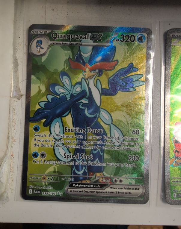 2023 Pokémon TCG Paldea Evolved #235 Quaquaval ex — front