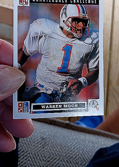 1991 Upper Deck Domino's Pizza Quarterback Challenge #11 Warren Moon — front