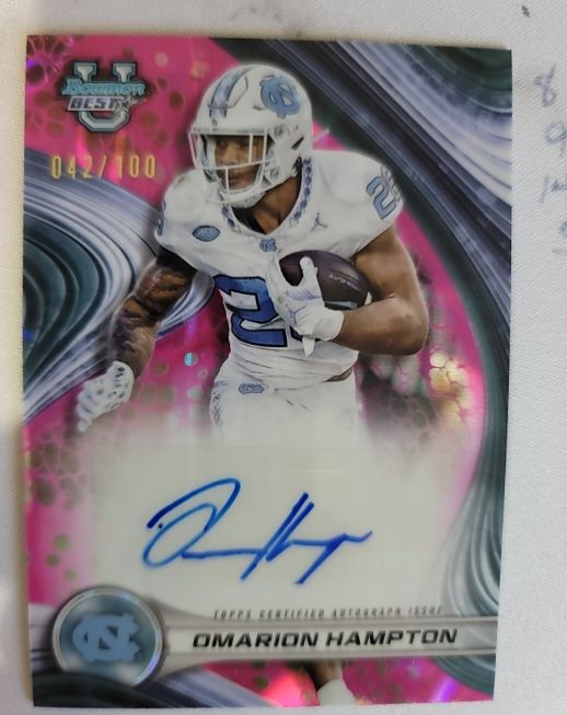 2024 Bowman's Best University Best #042 Omarion Hampton — front