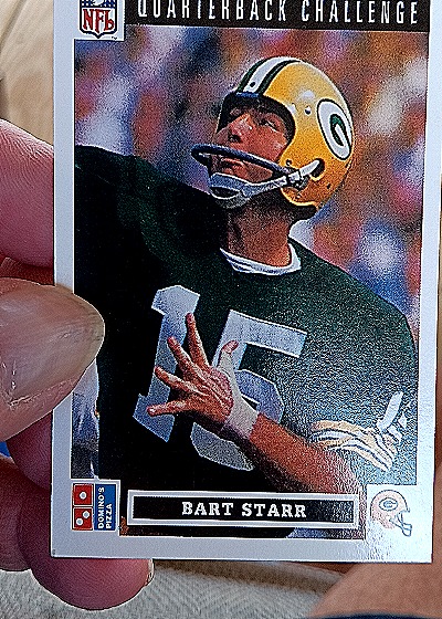 1991 Upper Deck Domino's Pizza Quarterback Challenge #42 Bart Starr — front