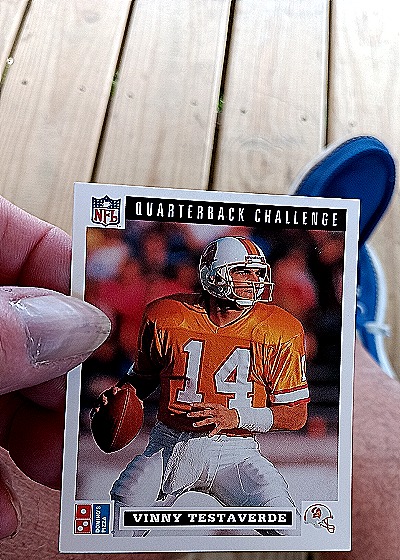 1991 Upper Deck Domino's Quarterback Challenge #29 Vinny Testaverde — front