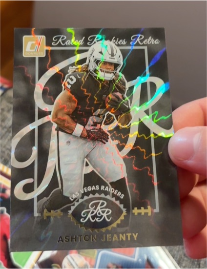 2025 Donruss Football #10 Ashton Jeanty Rated Rookies Retro — front