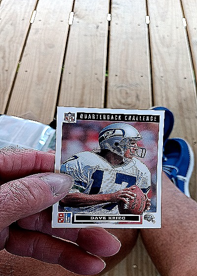 1991 Upper Deck Domino's Quarterback Challenge #27 Dave Krieg — back