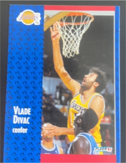 1991-92 Fleer #97 Vlade Divac — front