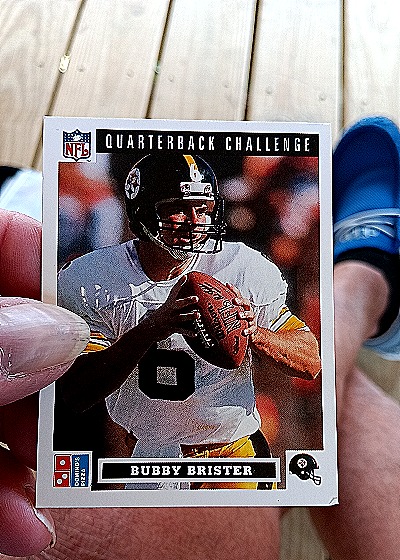 1991 Upper Deck Domino's Quarterback Challenge #21 Bubby Brister — front