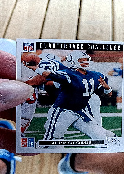 1991 Upper Deck Domino's Pizza Quarterback Challenge #11 Jeff George — front