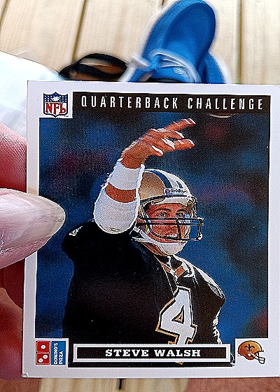 1991 Upper Deck Domino's Pizza Quarterback Challenge #24 Steve Walsh — front