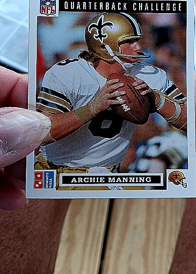 1991 Upper Deck Domino's Pizza Quarterback Challenge #40 Archie Manning — front