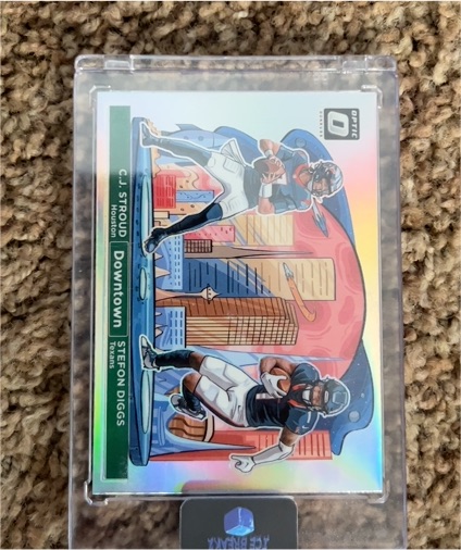 2024 Panini Donruss Optic #5 C.J. Stroud Stefon Diggs Downtown Duos — front