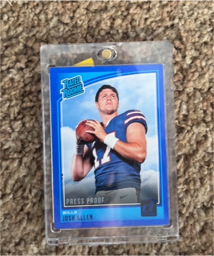 2024 Panini Donruss Rated Rookie Press Proof Josh Allen — front