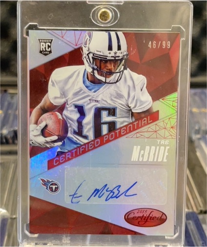 2015 Panini Certified Potential #46 Tae McBride — front