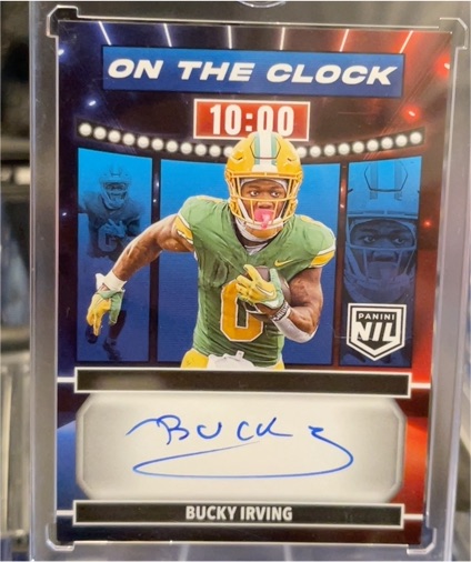 2024 Panini Prestige #OTC-BIG Bucky Irving On the Clock — front