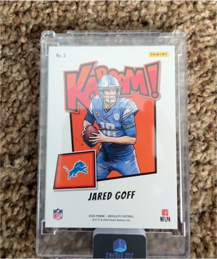 2024 Panini Absolute Football Kaboom! #3 Jared Goff — front