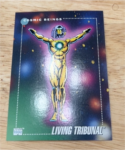 1992 Impel Marvel Universe Series 3 #153 Living Tribunal — front