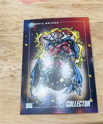 1992 Impel Marvel Universe Series 3 #150 The Collector Cosmic Beings — front