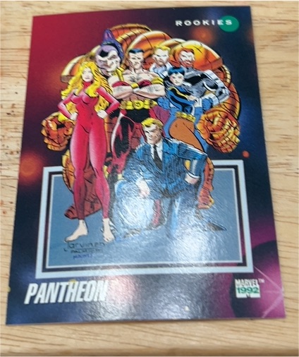 1992 Impel Marvel Universe #141 Pantheon — front