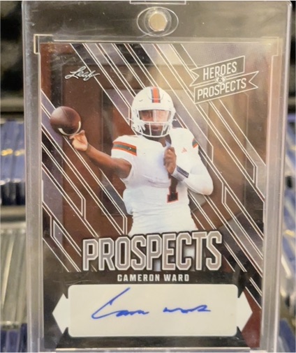 2024 Leaf Heroes & Prospects Cameron Ward — front