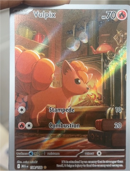 2025 Pokemon Mega Evolution #138 Vulpix Illustration Rare — front