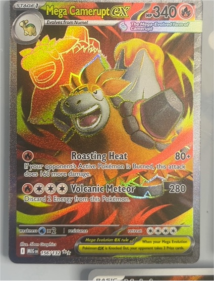 2025 Pokemon Mega Evolutions #156 Mega Camerupt ex — front