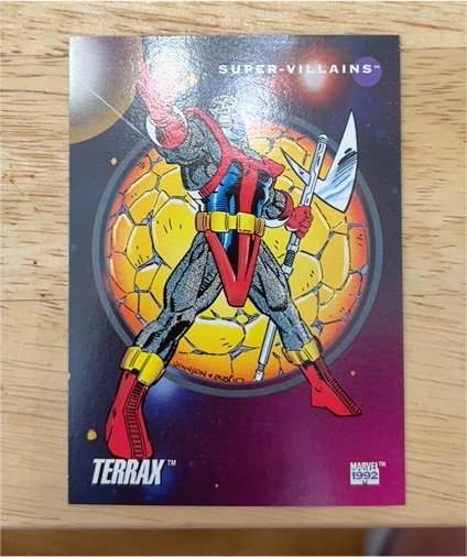 1992 Impel Marvel Universe Series 3 #134 Terrax — front